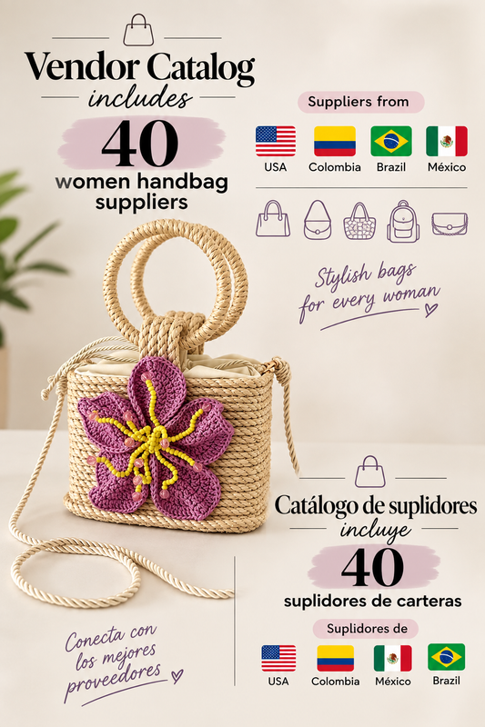 40 Suppliers Handbag Vendor Catalog- Catalogo 40 Suplidores De Carteras