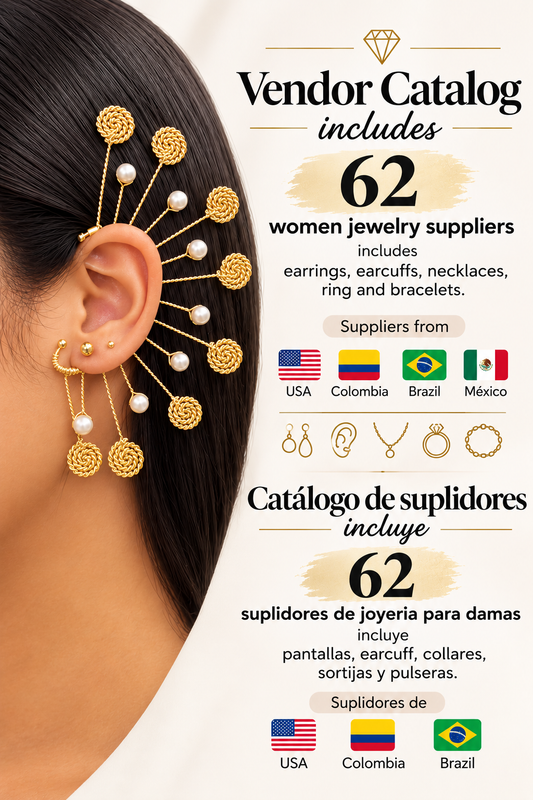 62 Suppliers Jewelry Vendor Catalog- Catalogo 62 Suplidores De Joyeria Mujer